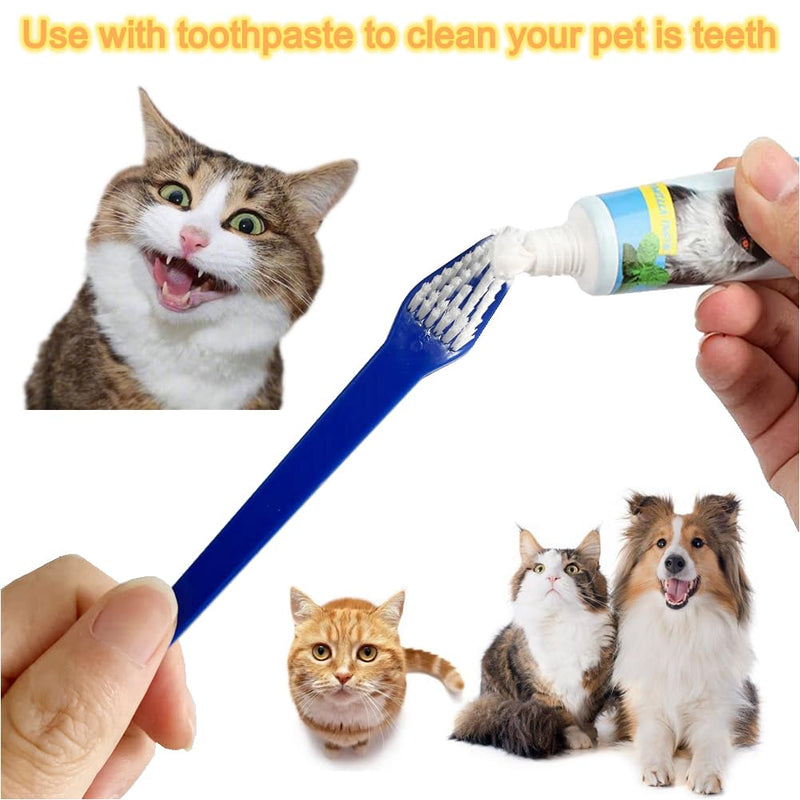Dog Toothbrush Set of 8 – Dual Headed Dental Hygiene Brushes for Small to Large Dogs, Easy Teeth Cleaning & Dental Care,Dog Tooth Brushes for Small to Large Dogs, Cats, and Most Pets - PawsPlanet Australia