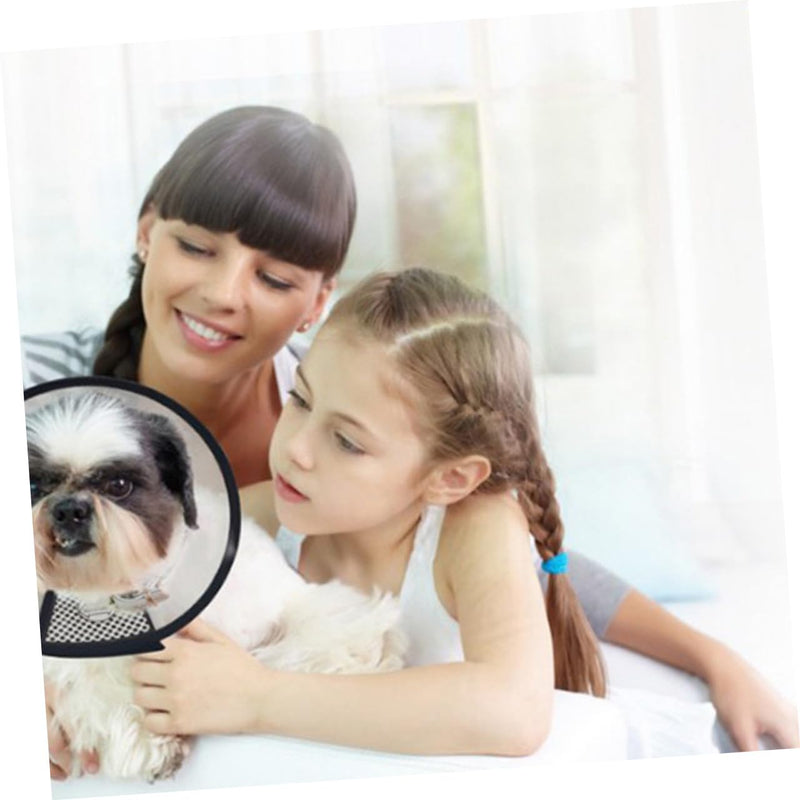 Supvox 5 pcs Pet Neck Collar for Cats and Small Dogs made of PP Anti-Bite Protective Collar for Wound Healing after Surgery Suitable for Neck Circumference 16-48cm White