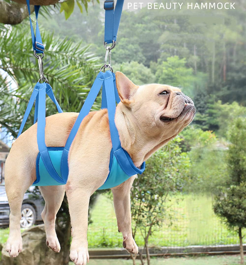 Dog/Cat Hanging Harness for Nail Trimming Hanger Grooming Harness for Dogs at Home Dogs Hammock Nails Trim Sling Adjustable Can Bear 25kg (Large) Large - PawsPlanet Australia