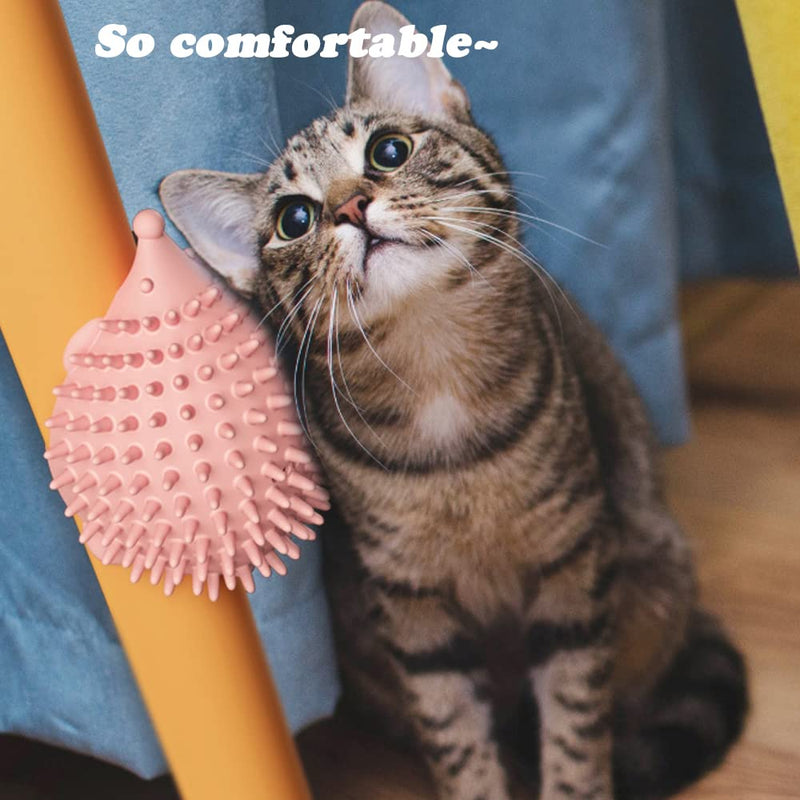 4.5in Cat Self Groomer Wall Mount, Corner Face Scratcher and Massage Comb for Cats and Dogs (3Pcs) 3Pcs - PawsPlanet Australia