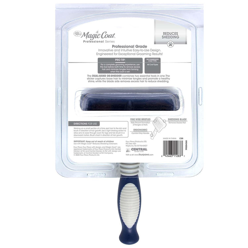 Four Paws Slicker Brush Shedding Blade Medium - PawsPlanet Australia