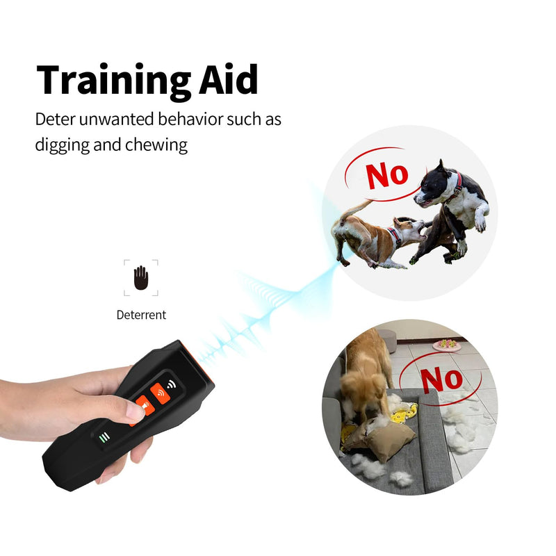 Anti Barking Device for Dogs, Ultrasonic Dog Barking Deterrent Devices with LED Light Rechargeable Dog Whistle to Stop Barking 33ft Ultrasonic Dog Repeller for Indoor Outdoor Training - PawsPlanet Australia