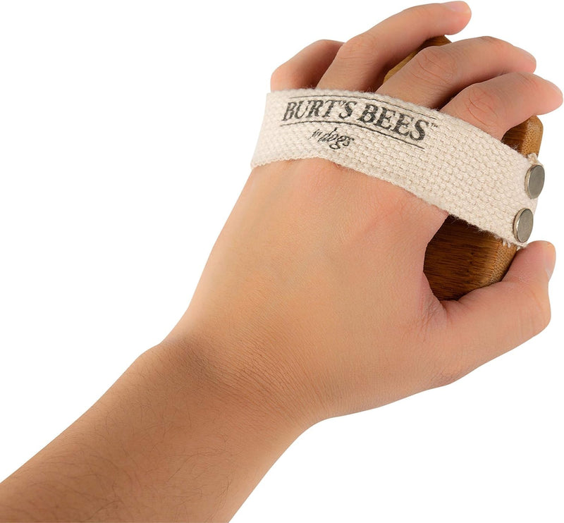 Burt's Bees for Pets Palm Brush with Hemp Bristles - Ergonomic Dog Brush To Groom Large Dogs - Easy to Hold Handle Reduces Stress On Your Wrist - Ideal for Daily Grooming - 2 Pack Brown 2 Count