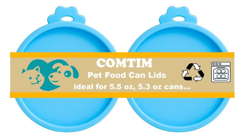 Cat Food Can Covers Lids for 5.5 oz Cans, 2 Pack Silicone Cat Food Can Lids for 5.5 oz 5.3 oz Cans...Pet Food Can Covers Reusable Can Toppers Savers for Wet Food - PawsPlanet Australia