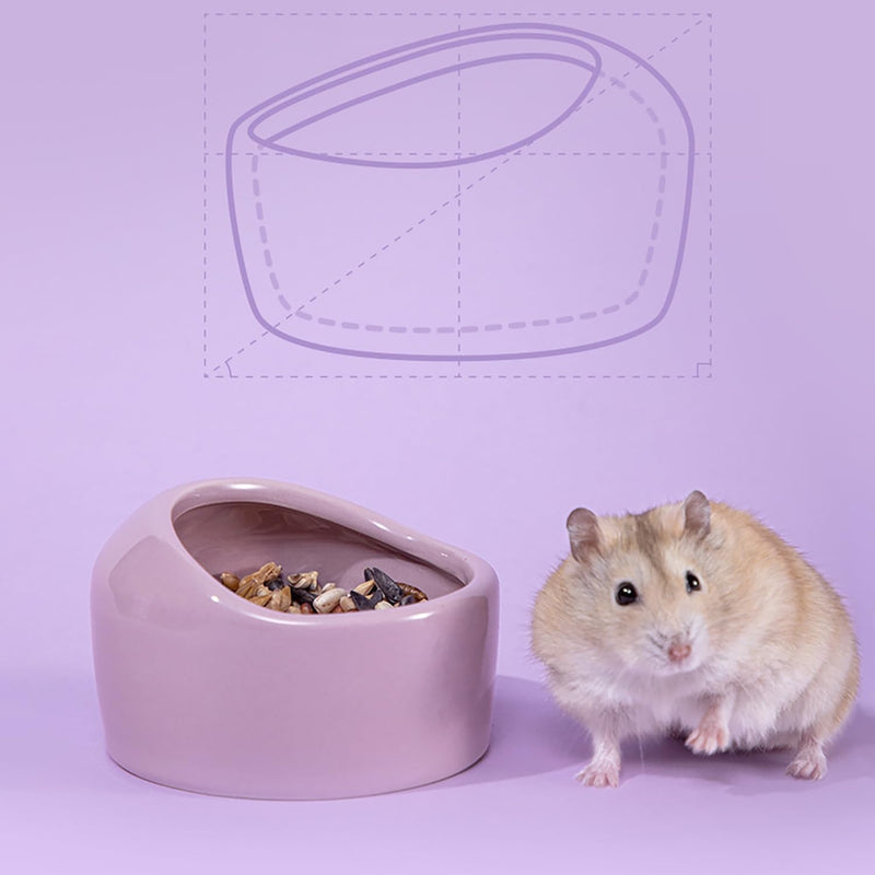 Hamster Food Bowl, 1 Pcs Ceramic Chew-Resistant Hamster Bowl, Small Animal Food Bowl and Water Dish Feeder for Hedgehog Hamster Guinea Pig Sugar Glider Rat Gerbil Mice Chinchilla - PawsPlanet Australia