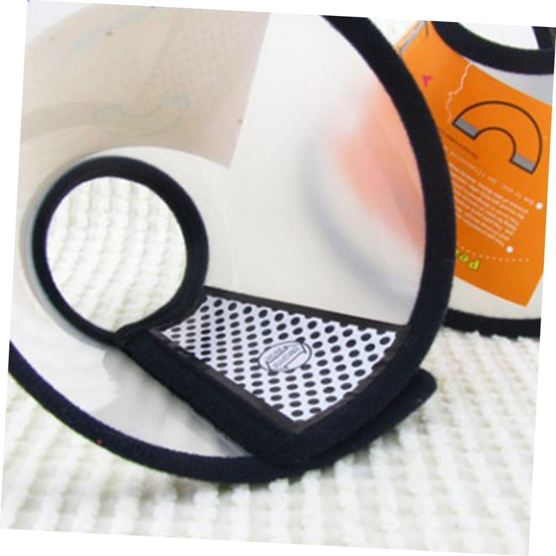 Supvox 5 pcs Pet Neck Collar for Cats and Small Dogs made of PP Anti-Bite Protective Collar for Wound Healing after Surgery Suitable for Neck Circumference 16-48cm White