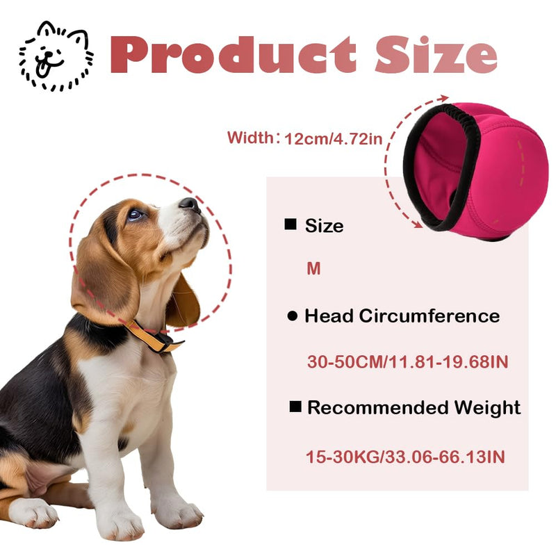 Dog Ears Cover Adjustable Dogs Calming Hood Waterproof Dogs Ear Muffs Dog Snood Ear Protector Pet Supplies for Bath Grooming Thunder Fireworks Anti Scary