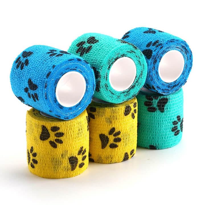 Self-Adhesive Bandage with Dog Scissors Set for Pet Care - PawsPlanet Australia