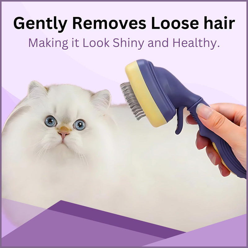 PetBuds Flea Comb for Dogs and Cats, Dog Hair Comb Grooming Tool for Removing Tear Stains, Fleas, Dandruff, Lice (Slicker Dog Brush, 2, count) Slicker Dog Brush 2.0