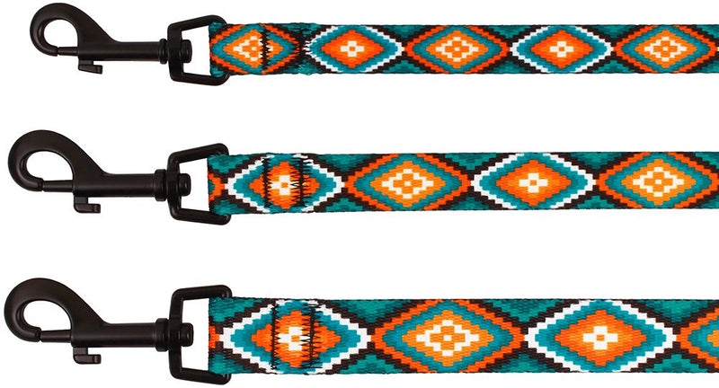 CollarDirect Nylon Dog Leash 5ft Tribal Pattern Durable Walking Pet Leashes for Dogs Small Medium Large Puppy (Pattern 3, S) Pattern 3 - PawsPlanet Australia