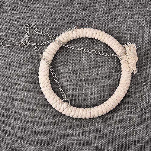 Pet Bird Parrot Swing Hanging Toy Parakeet Budgie Cockatiel Cage Hammock Swing Toy Round Cotton Rope Tri Toy Hanging Toy - PawsPlanet Australia