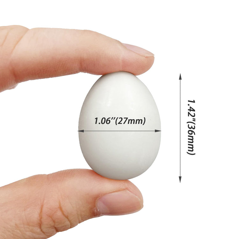 10pcs Solid Plastic Pigeon Eggs Fake Eggs for Racing Pigeons Hatching Supplies - PawsPlanet Australia