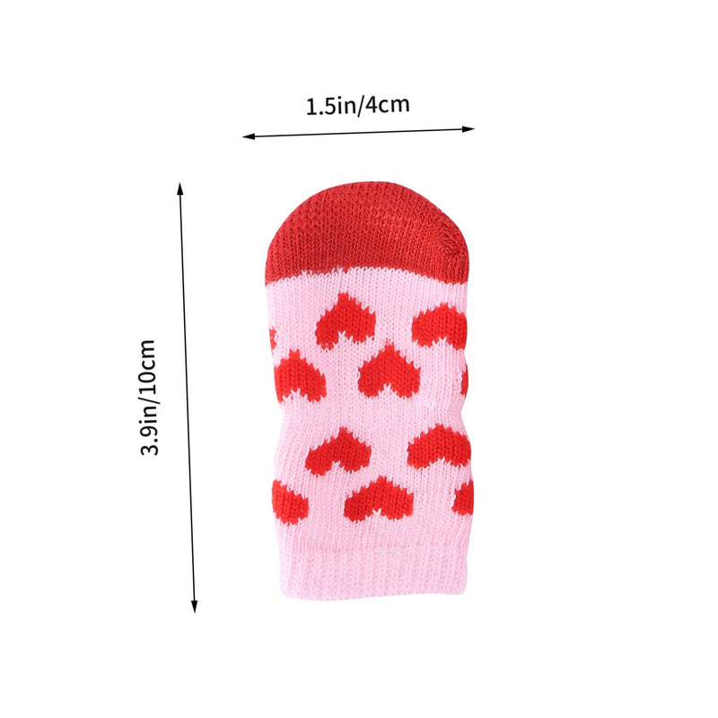 12pcs Cotton Knitted Pet Paw Protectors - Non-Slip Adjustable Claw Covers for Indoor Flooring | Spring Summer Paw Gloves for Cats, Dogs, Tiny Puppies Mx3pcs - PawsPlanet Australia