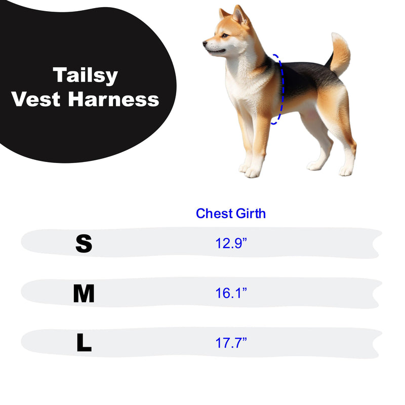 Pinkaholic New York Tailsy Vest Dog Harness Step-in Warm Winter Leopard Pattern for Small Dog, Grey, Large - PawsPlanet Australia