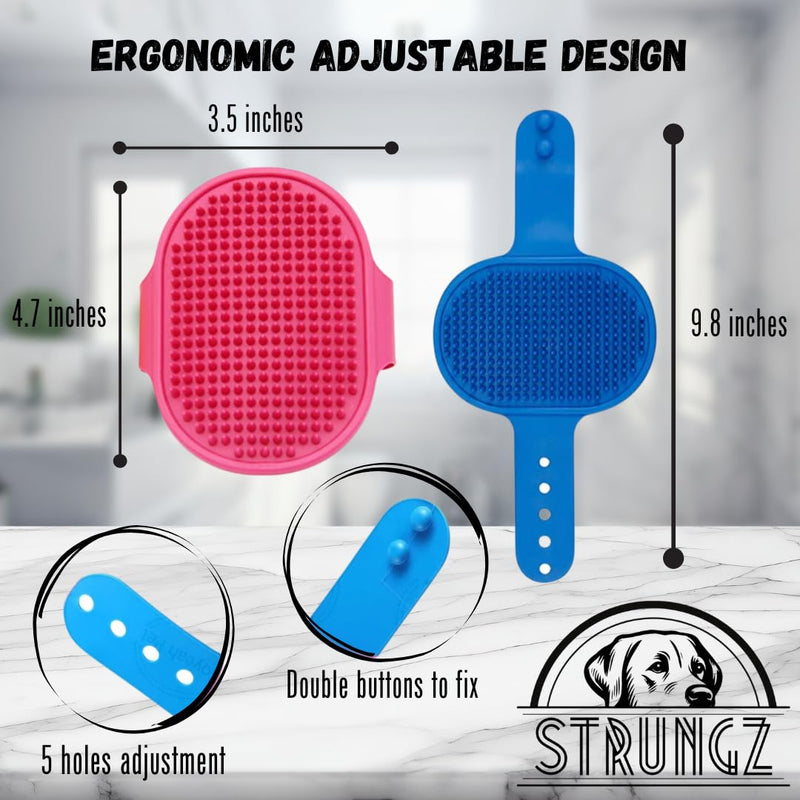 | Dog Bath Brush | 4 PCS Pet Grooming Brush | Pet Hair Removal Brush | Cat Hair Removal Brush | Dog Grooming Bath Brush | Pet Rubber Brush | Pet Silicone Brush | Dog Shampoo Brush - PawsPlanet Australia