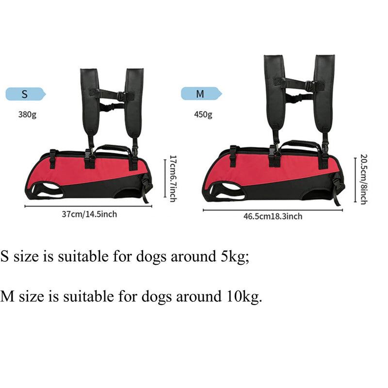 Dog Backpack Carrier for Medium/Small Dogs Dog Carrying Backpack Emergency Backpack Old, Disabled, Joint Injuries, Arthritis, Senior Dogs Up and Down Stairs, Cars Dog Hiking Backpack (S) S - PawsPlanet Australia