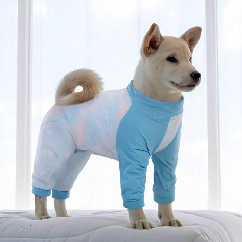 MIGOHI Full Body Dog Recovery Suit,Breathable Recovery Suit for Female Male,Dog Onesie,Anti-Licking Dog Pajamas Suit,Dog Surgery Suit Female Spay,Surgical Recovery Suit for Small Dogs,S,Blue Blue - PawsPlanet Australia