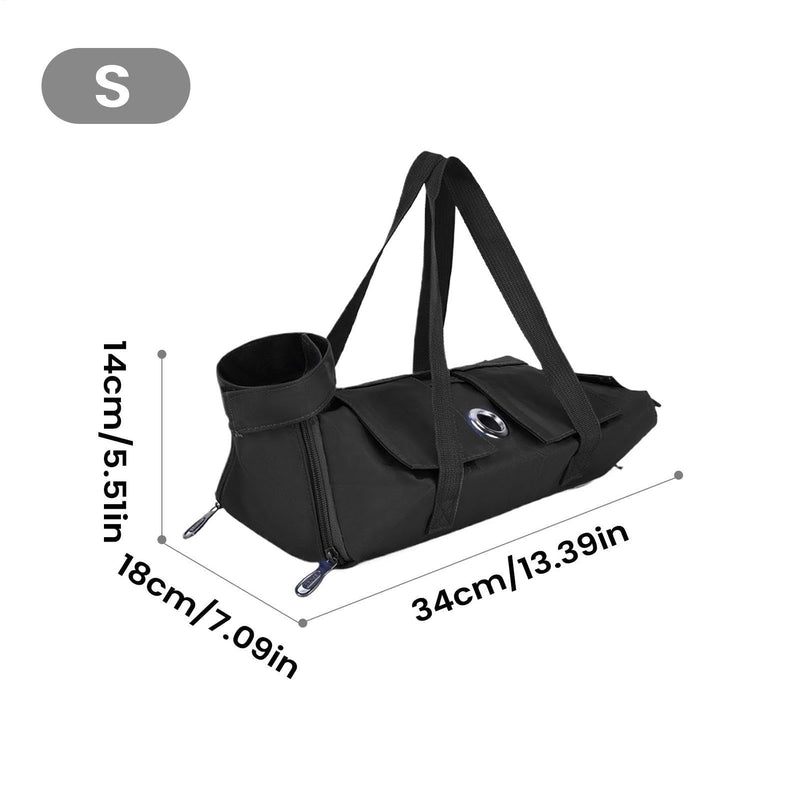 Cat grooming carrier bag ‬ durable, ventilated fabric bag, safety control wrap for washing nails, escape-proof design, convenient handling solution | Use during transport and
