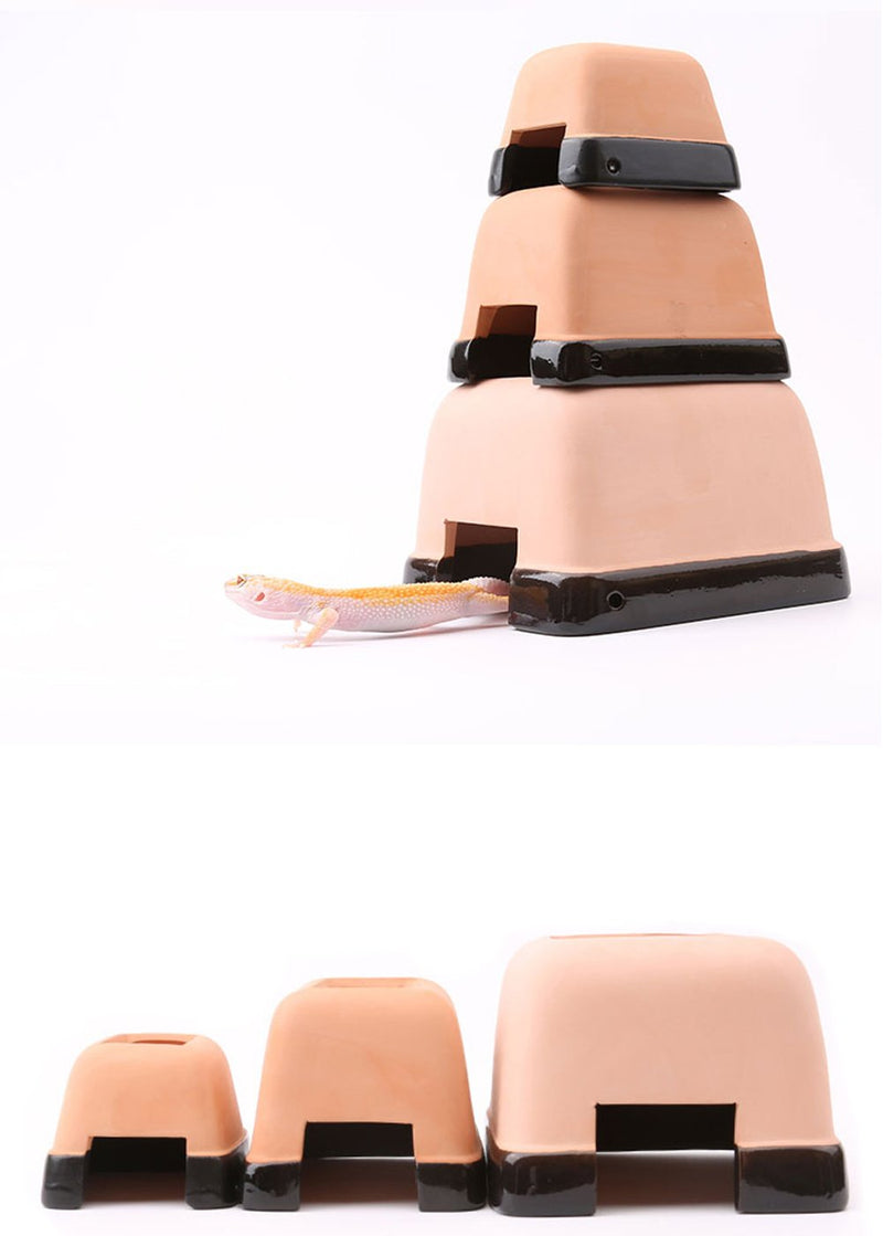 OMEM Reptiles Hideout Humidification Cave with Basin for Gecko Large - PawsPlanet Australia