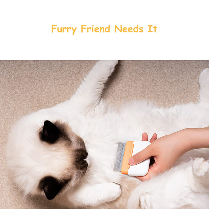 Aimondow Cat Comb, Dog Massage Removal Brush for Deshedding Grooming Comb, Portable Cat Brush for Short Long Haired Cats Dogs Puppy Kitten Rabbit, Remove Matted Tangled Fur Loose Hair - PawsPlanet Australia
