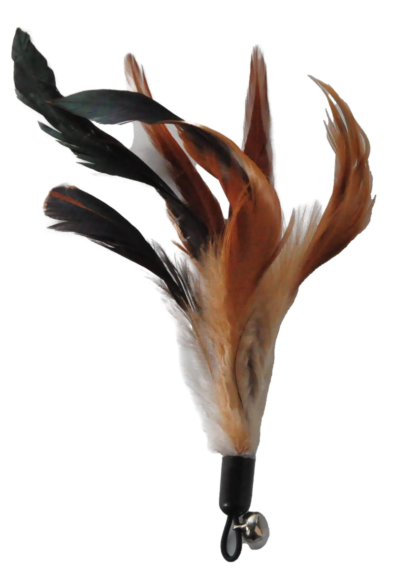 Cat Toys - No Chemical Dyeing Cat Feather Toys for Indoor Cats - Include Cat Wand and Natural Feather Refills