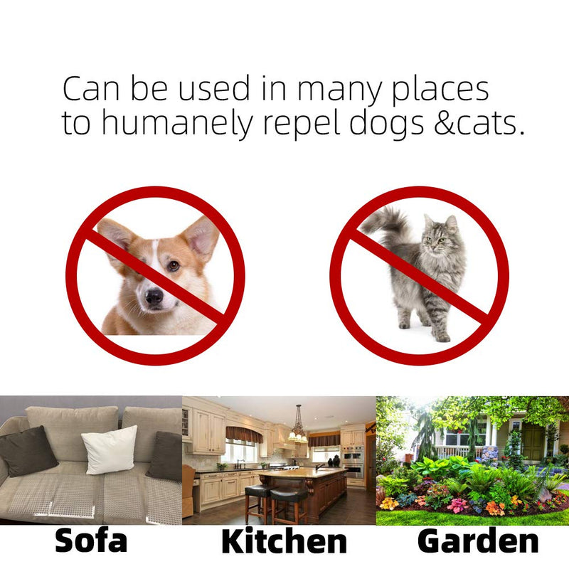 12 Pack Cat Repellent Outdoor/Indoor Scat Mat for Cats&Dogs, Keep Away Pest Plastic Mats with Spikes,16 x 13 Inches 12 - PawsPlanet Australia