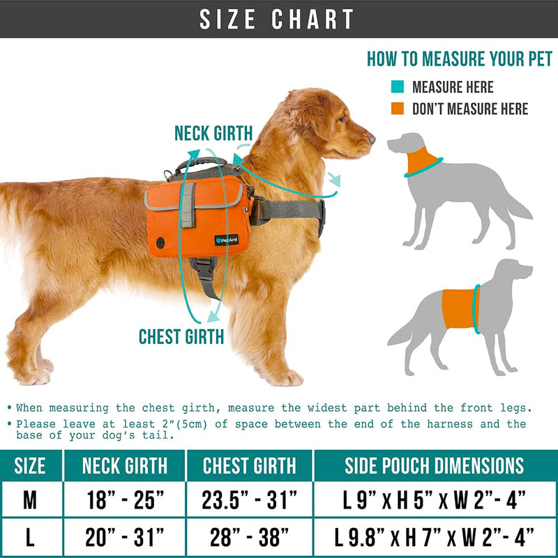 PetAmi Dog Backpack for Medium Large Dogs, Dog Saddle Bag for Dogs to Wear, Tactical Harness Saddlebag with Reflective Safety Side Pockets for Hiking, Camping, Vest Dog Pack for Travel (Tan, Medium) Tan Canvas - PawsPlanet Australia