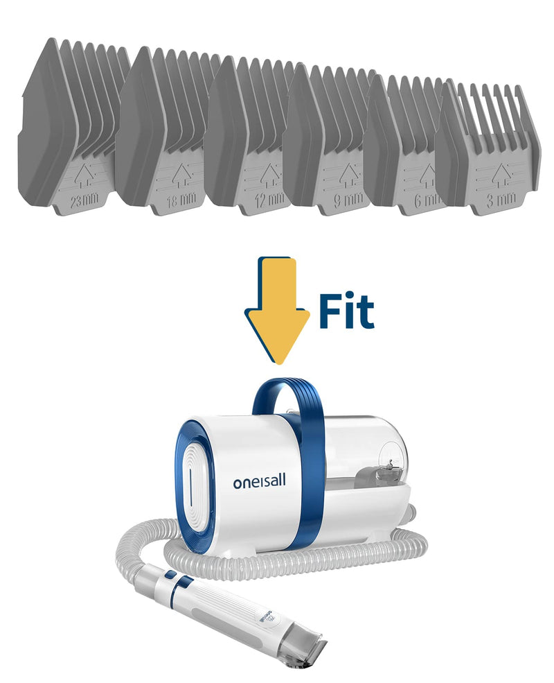 oneisall 6pcs Limited Combs for LM2 Pet Grooming Kit & Vacuum