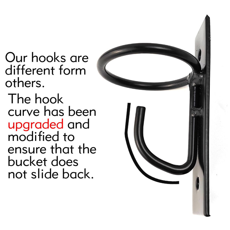 4PCS Bucket Hooks for Horses Equestrian Bucket Hook Metal Water Bucket Hangers Horse Stalls Feed Bucket Barn Farmhouse Supplies (4) 4 - PawsPlanet Australia