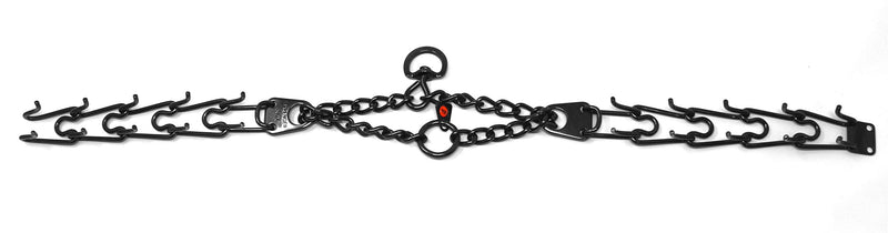 Herm Sprenger Black Stainless Steel Prong Dog Anti Pull Training Collar with Swivel Ultra-Plus Pet Pinch No-Pull Collar, Made in Germany 3.2mm x 23in - PawsPlanet Australia