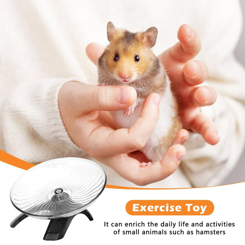 Kakalote Hamster Wheel, Hermit Crab Climbing Toys Silent Running Exercise Wheel, Small Animal Exercise Wheels Hermit Crabs Wheel for Hamsters, Gerbils, Hermit Crab Small Cage grey:18cm - PawsPlanet Australia