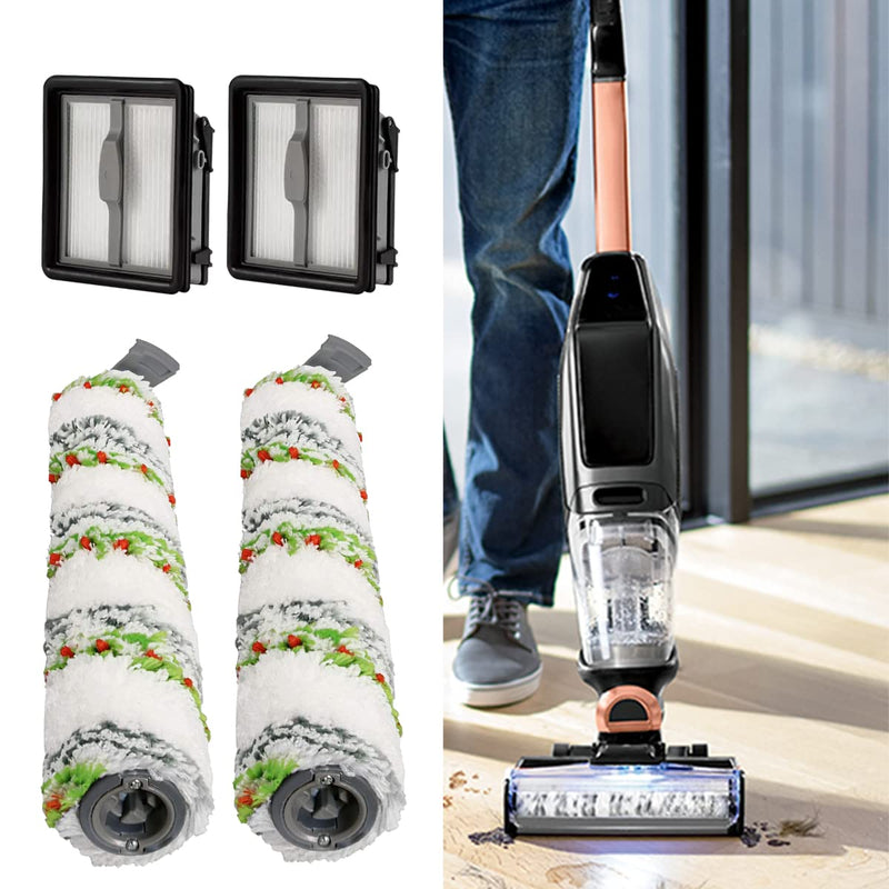 Brush Roller For Bissell CrossWave X7 Pet Pro 3011,3279,3055,3277 Multi-Surface All in One Wet-Dry Vacuum Cleaner and Filters (5) 2 Pet Brush+2 Filter for Bissell X7 - PawsPlanet Australia