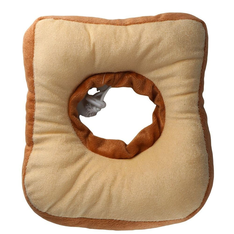 Creative Toast Pet Collar, Adjustable Cat Recovery Collar, Pet Costume Soft Bread Slice Collar for Dogs and Cats Pet Photo Props Headgear Elizabeth Toast Collars