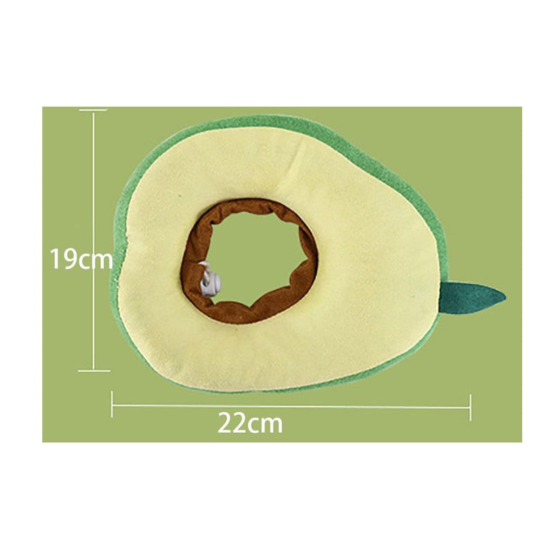 Soft Cute Cat Cotton Cones, Avocado Neck Cone After Surgery,Toast Bread Adjustable Cat Collar,Recovery Elizabethan Collar