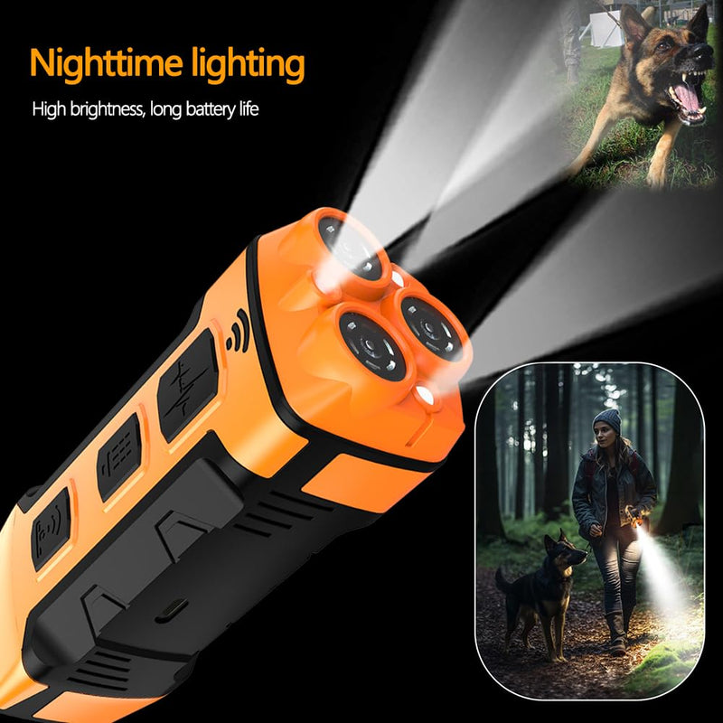 3X Ultrasonic Dog Bark Deterrent - Anti Barking Device for Dogs with 6 Training Modes,50FT Range Bark Control，Safe & Effective Dog Training Tool, Stops Neighbors' Dog Barks, Safe for All Dogs,