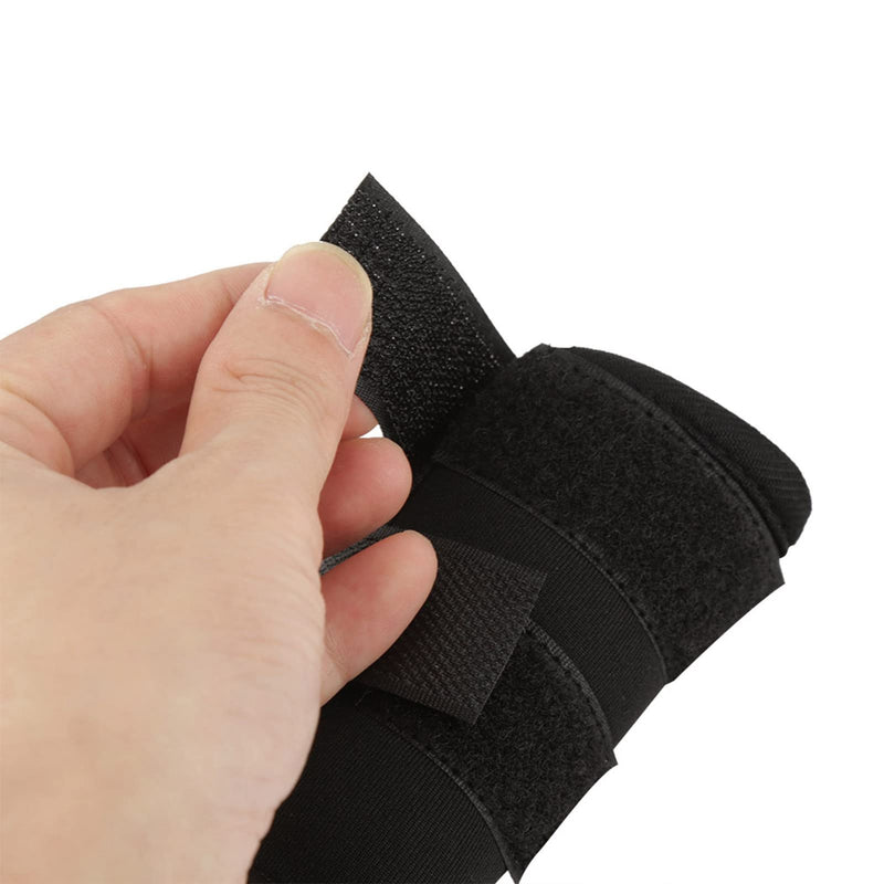 1 Pair of Front Leg Braces for Dogs, Knee Braces for Dogs, for Sprains of Ligaments and Loss of Stability, Orthopedic Splint Black (S)