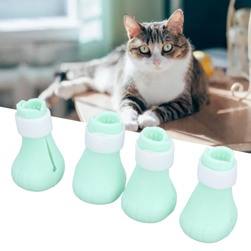 Cat Covers Prevent Scratching Biting Silicone Cat Grooming Boots Bathing Feeding Anti Scratch Cat Shower Feet Cover Comfortable Pet Foot Cover Protector for Pet Cat Dog - PawsPlanet Australia