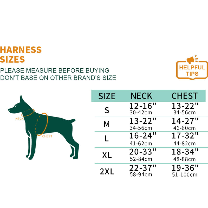 No Pull Dog Harness Adjustable Reflective Adjustable Breathable Vest Soft Mesh Padded Pet Harness with Metal Leash Hooks Easy Control Handle for Small to Large Dogs Medium - PawsPlanet Australia