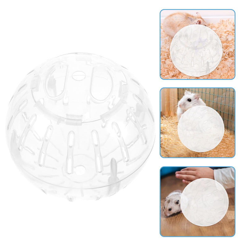 FOMIYES Hamster Exercise Ball 10CM Hamster Running Ball Transparent Hamster Wheel for Dwarf Hamsters Small Animal Pet to Reduce Boredom and Increase Activity (Random Color) - PawsPlanet Australia
