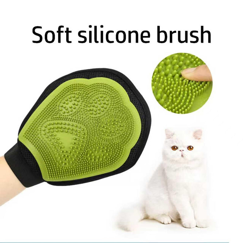 Pet Hair Remover Gloves Bath Brush Gentle Shedding Brushes,Pet Hair Remover Tool for Carpet, Curtain, Clothing, Couch, Car Seat (3PCS) 3PCS - PawsPlanet Australia