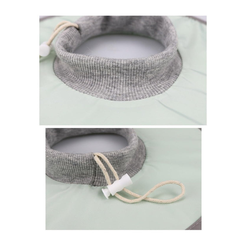 PRETYZOOM Lightweight Nylon Cat Recovery Collar for Post-Surgery, Washable, Soft Round Elizabethan Neck Collar for Pets, Cats