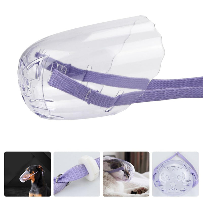 Cat muzzle prevents biting and chewing, bathing and vet visits, grooming made of PP, bite-proof protection for cats