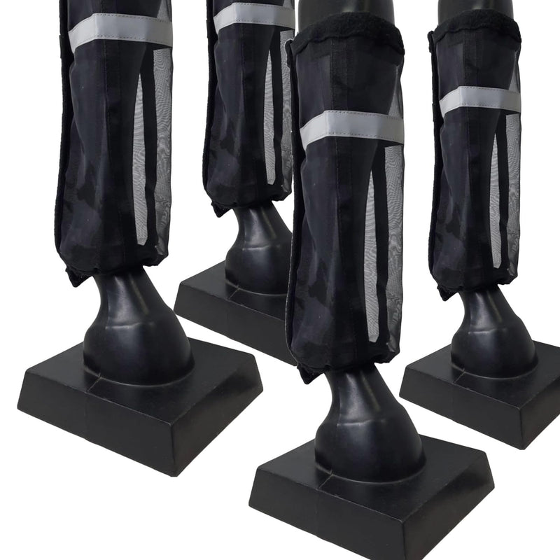 Derby Originals Reflective Fine Mesh Leg Horse Fly Boots - Set of 4