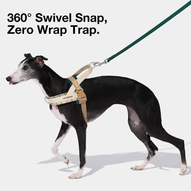 VETRESKA Dog Harness and Leash Set, Easy Walk Dog Harness for Small Medium Dogs, No Pull Puppy Harness for Walking and Training, Adjustable, Anti-Twist Leash (Santal Forest, XS) XS(Chest: 16.9"-22")