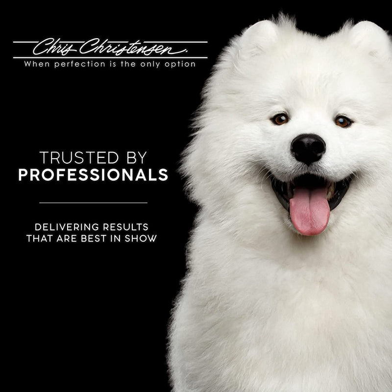 Chris Christensen Karben II Slicker Brush for Dogs, Groom Like a Professional, Ideal For All Coat Types, Remove Shedding Coat, Tangles and Dead Undercoat, 17 mm Stainless Steel Pins, Small Brown - PawsPlanet Australia
