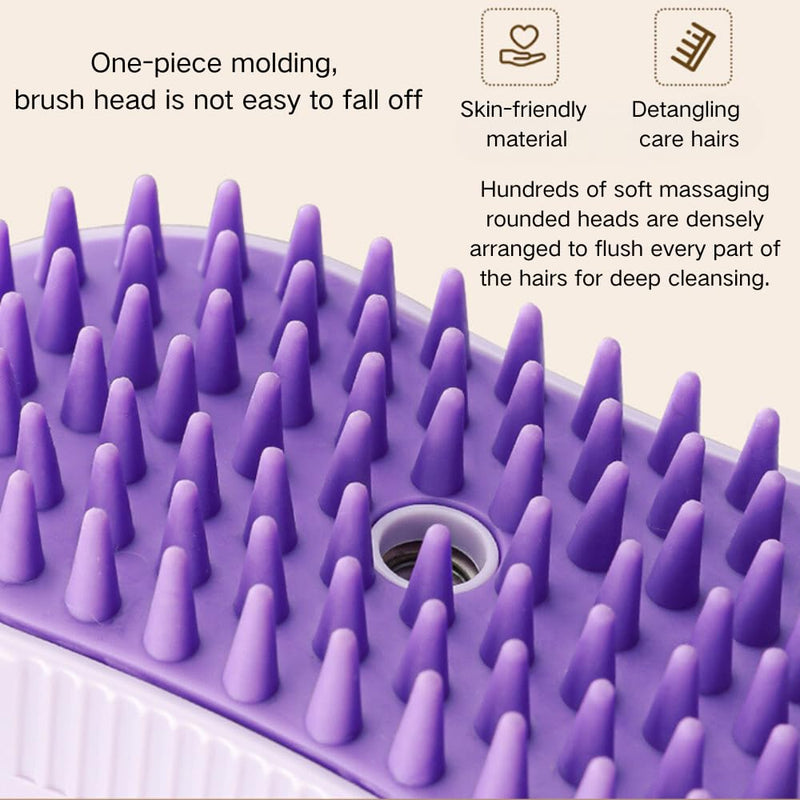 Cat Steam Brush, Cat Spray Comb, Pet Massage Shedding Brush, Rechargeable Silicone Steam Hair Brush, Multi-functional Cat And Dog Hair Brush,Cat Hair Steam Brush - PawsPlanet Australia