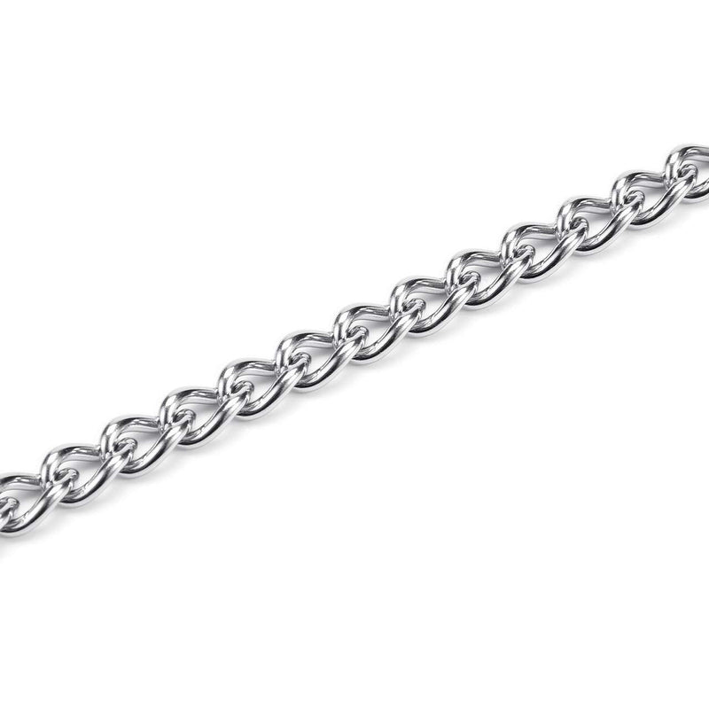 Mogoko Stainless Steel Dog Choke Chain Collar, Puppy Metal P Chain Slip Collar Pet Training Walking Choker(2.0mm;14.0 Inch) 2.0mm x 14.0 inch Silver - PawsPlanet Australia