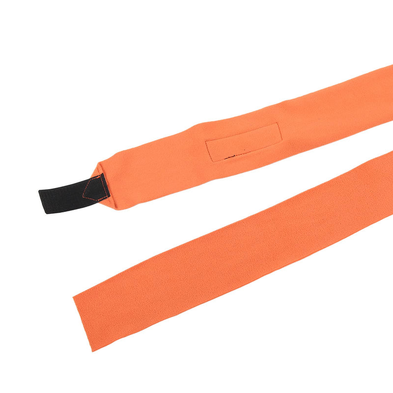 Horse Leg Wrap Self Adhesive Fleece Bandages 4pcs Multifunctional Support for Training Exercising (Orange)