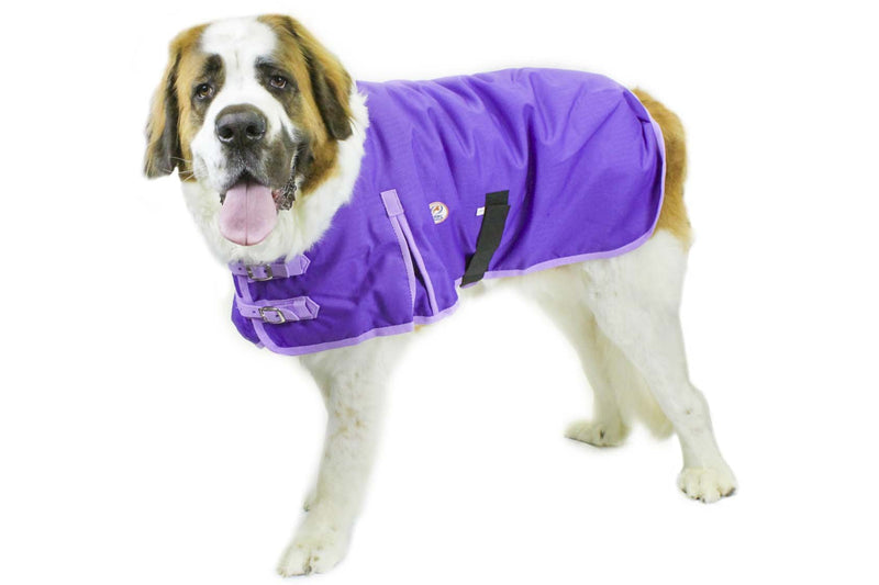 Derby Originals Ruff Pup 1200D Ripstop Waterproof Winter Dog Coat 150g Medium Weight Small (13.5 in) Purple