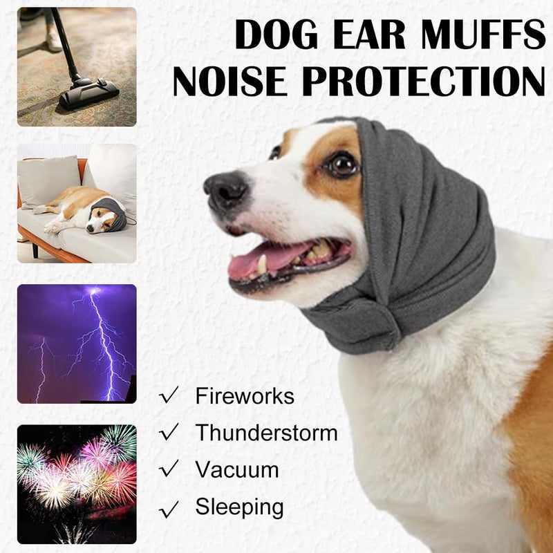 Pack of 2 Ear Protection Dog Protection Against Fright Soothes the Nerves Ear Protection Dog Comfortable and Breathable Heat Insulating in Winter
